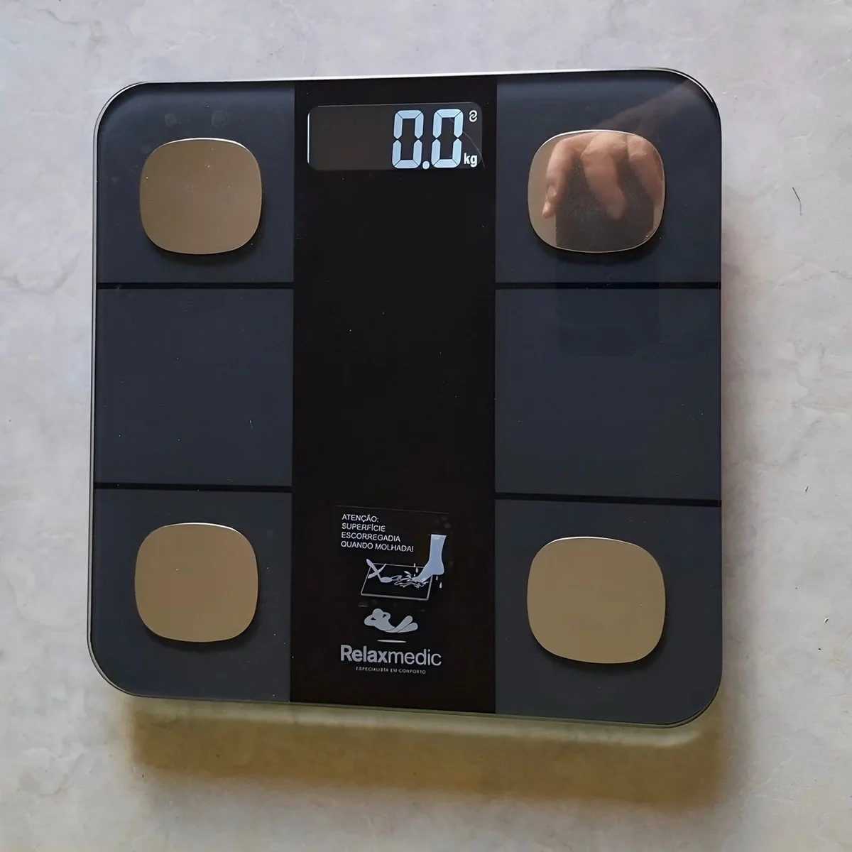 Balança Digital Corporal Bioimpedância Bluetooth Relaxmedic