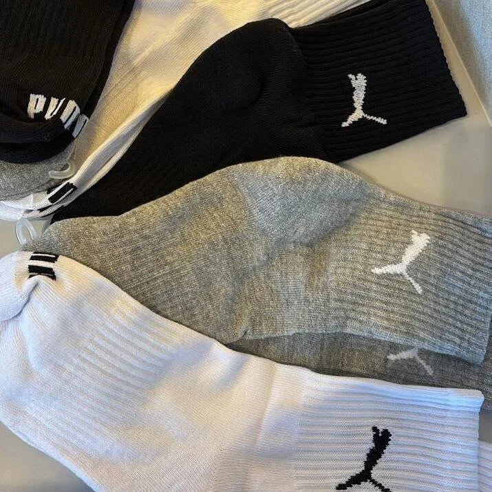 6 Pares Meias Puma Cano Médio Alto