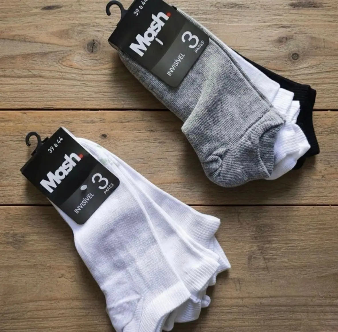 Kit 10 Pares Meia Invisível Soquete Mash