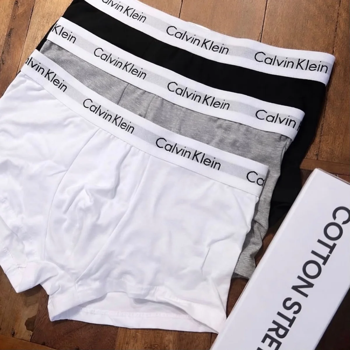 Kit 3 Cuecas Boxer Cotton Calvin Klein