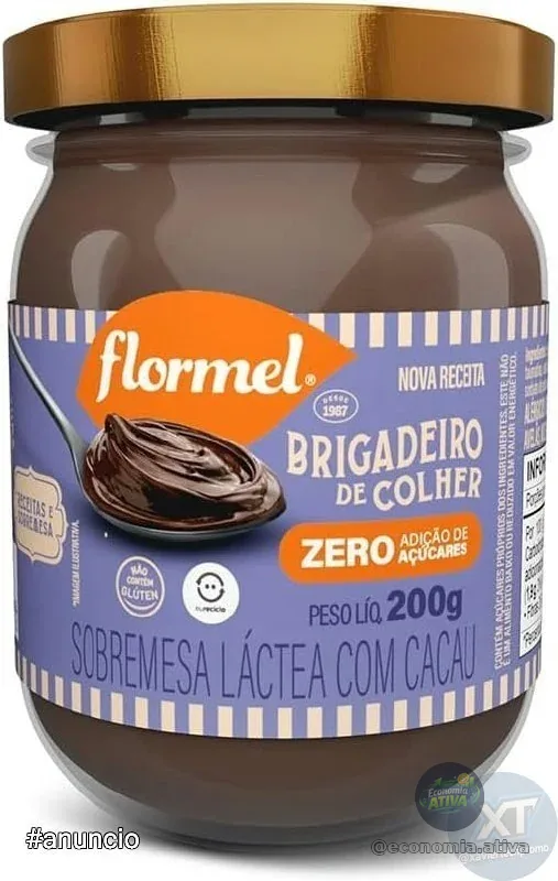 🚨 Brigadeiro de Colher FLORMEL Zero Açúcar 200 gramas