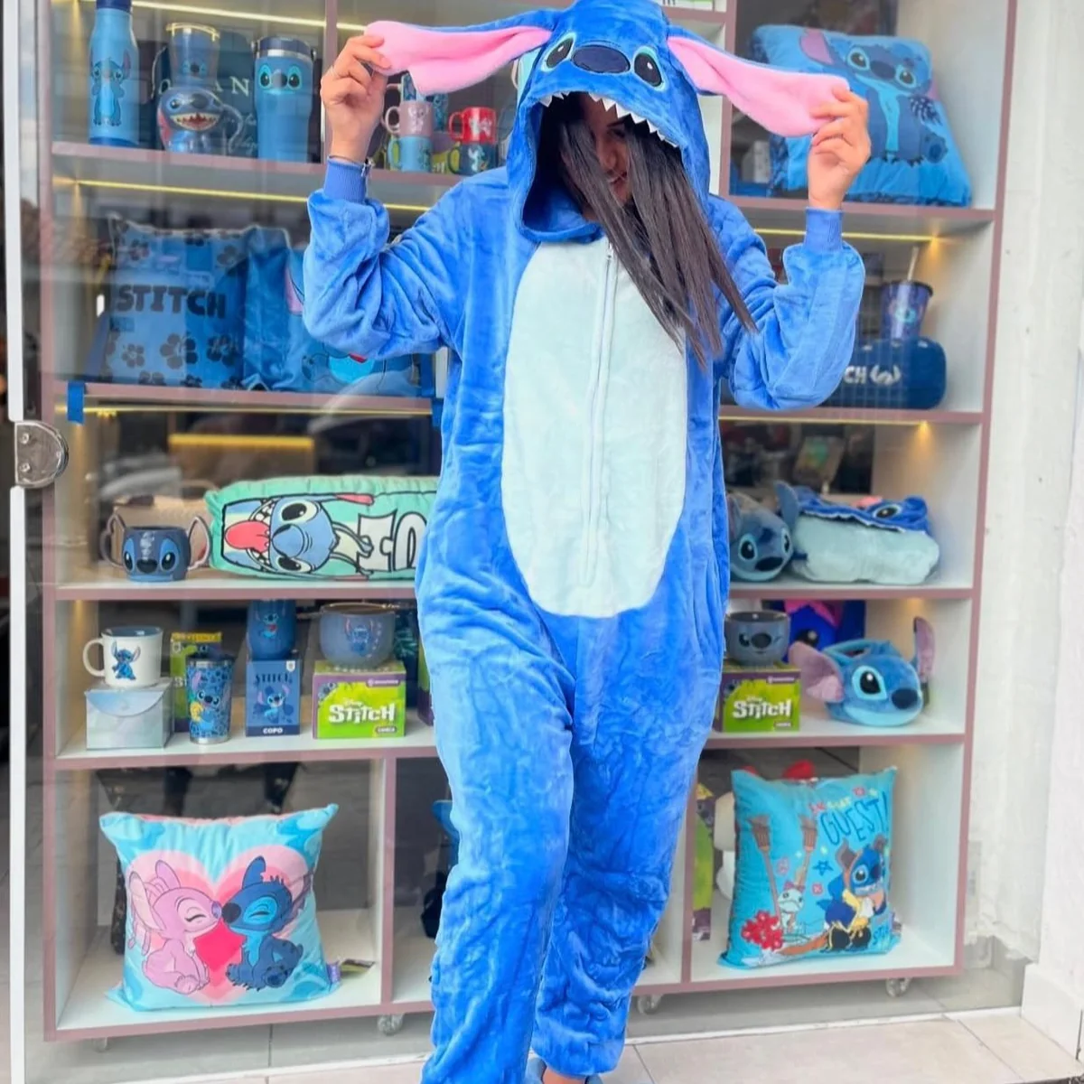 Pijama Macacão Kigurumi Stitch