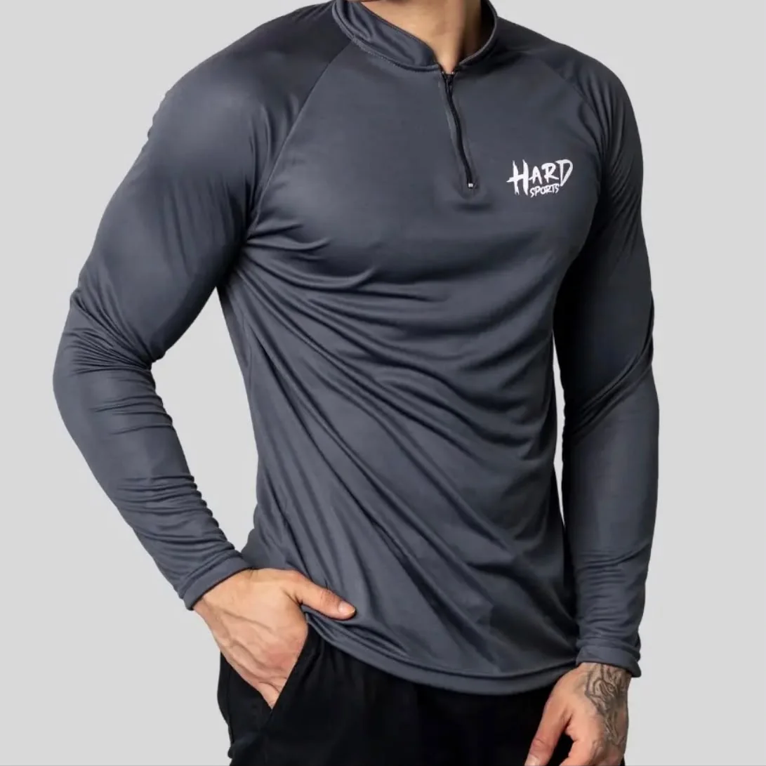 Camisa Manga Longa Uv50+ Dry Fit Com Zíper