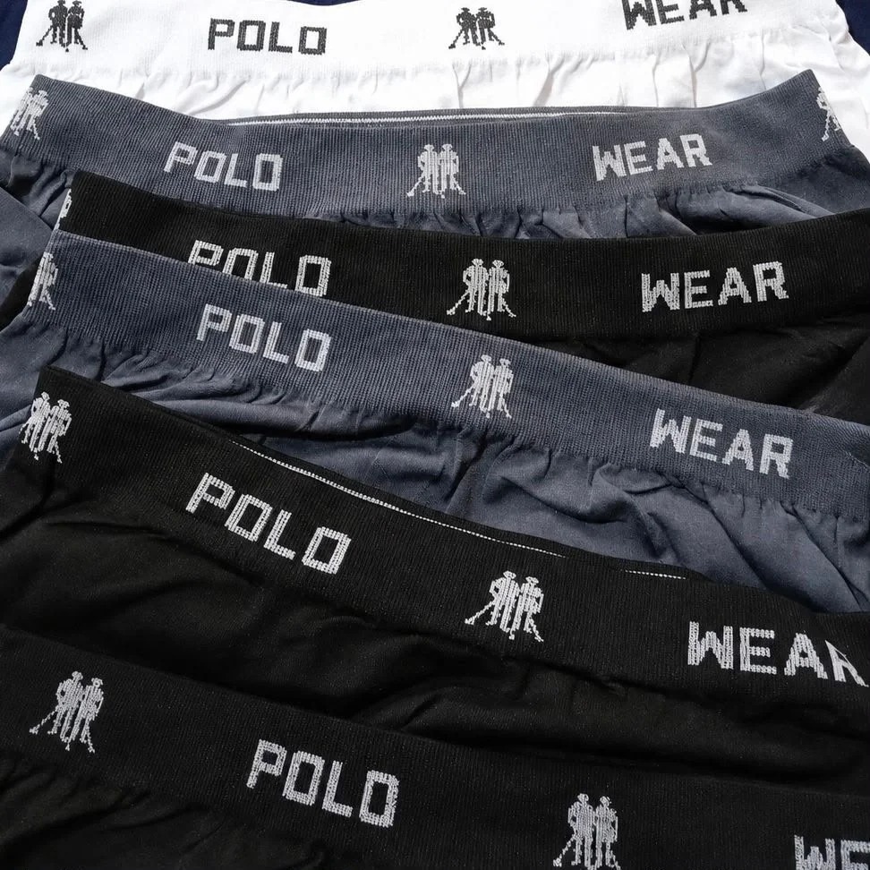 Kit 12 Cuecas Boxer Polo Wear