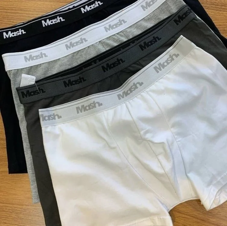 Kit 12 Cuecas Boxer Algodão Mash