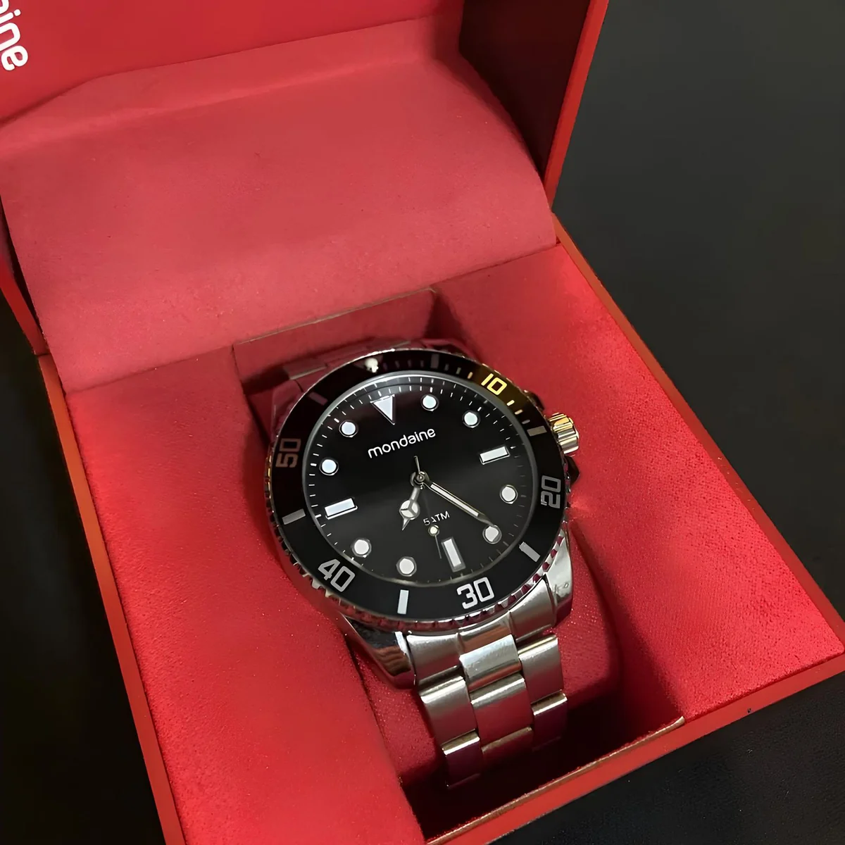 Relógio Prata Masculino Mondaine