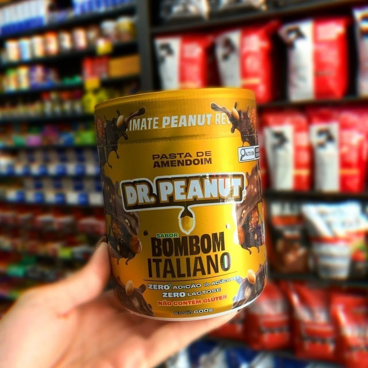 Pasta de Amendoim Dr. Peanut Bombom Italiano 600g