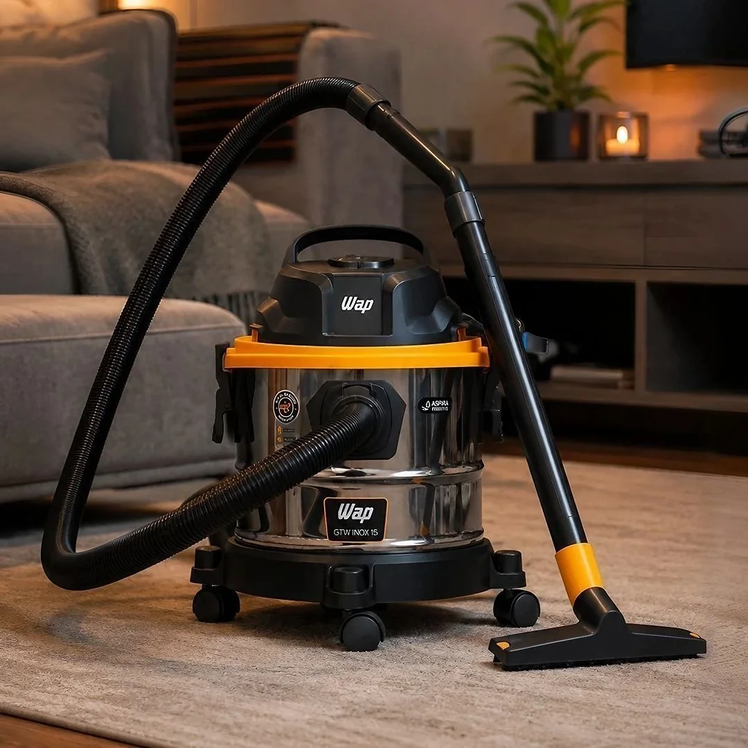 Aspirador De Pó E Água Gtw Inox 15 Wap 1700w, 127v - Preto