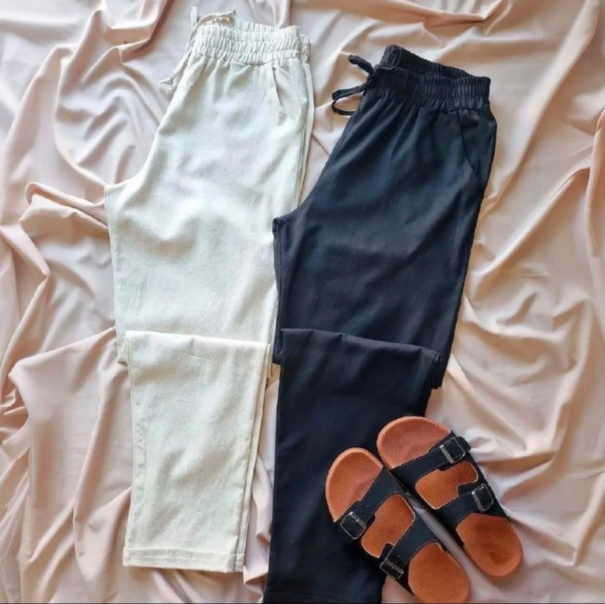 Calça Linho Social Casual C/bolsos
