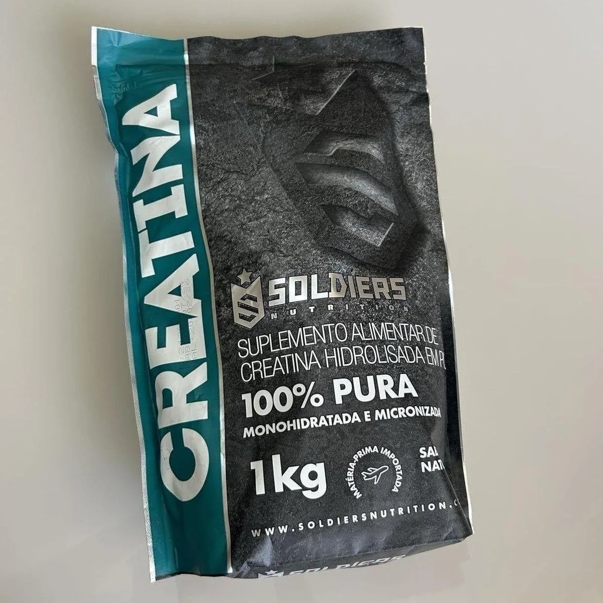 Creatina Monohidratada 1kg Soldiers Nutrition 100% Pura