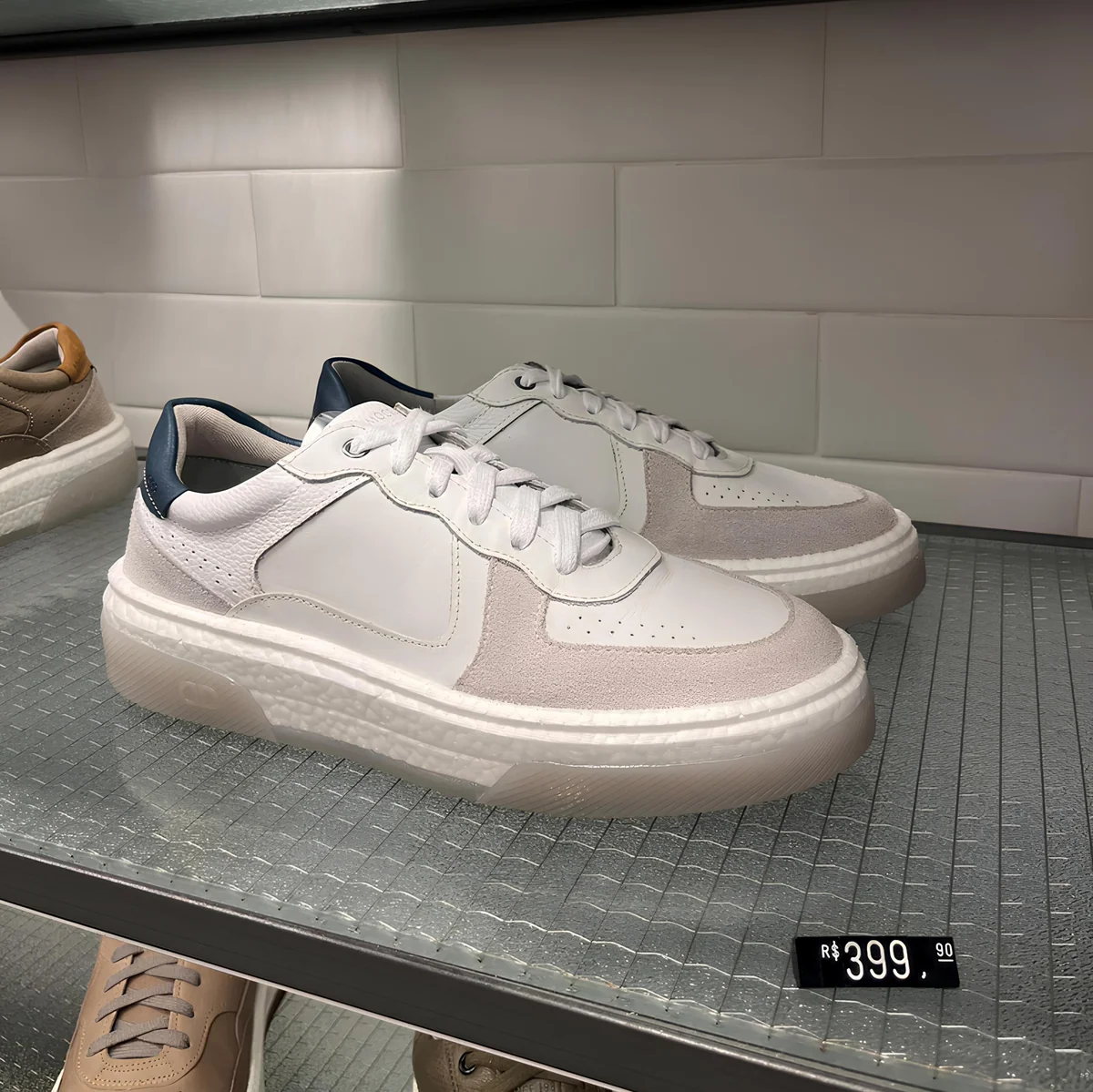 Tênis Democrata Denim Pulse Couro (4 cores)