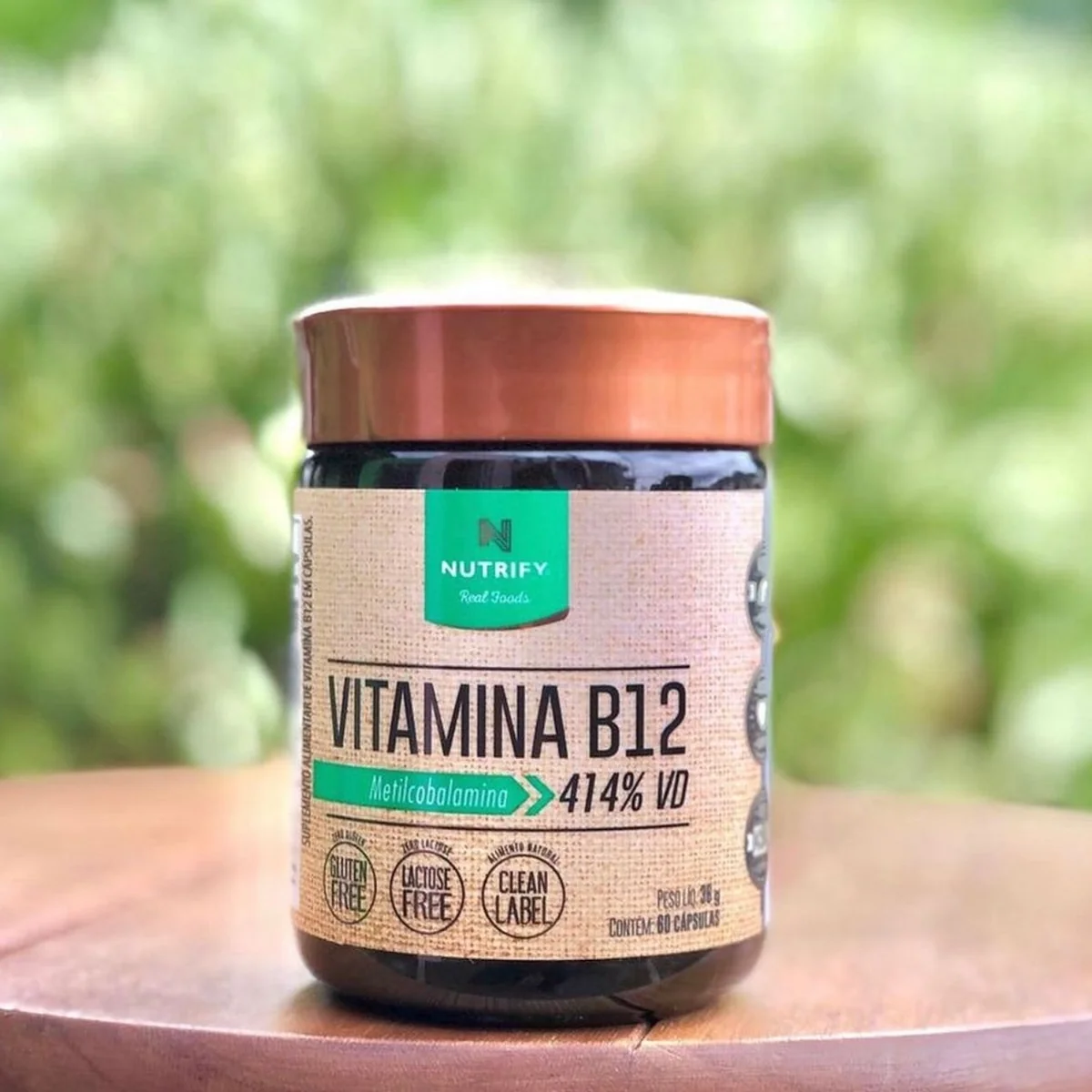 Vitamina B12 Metilcobalamina 60 Cápsulas Nutrify