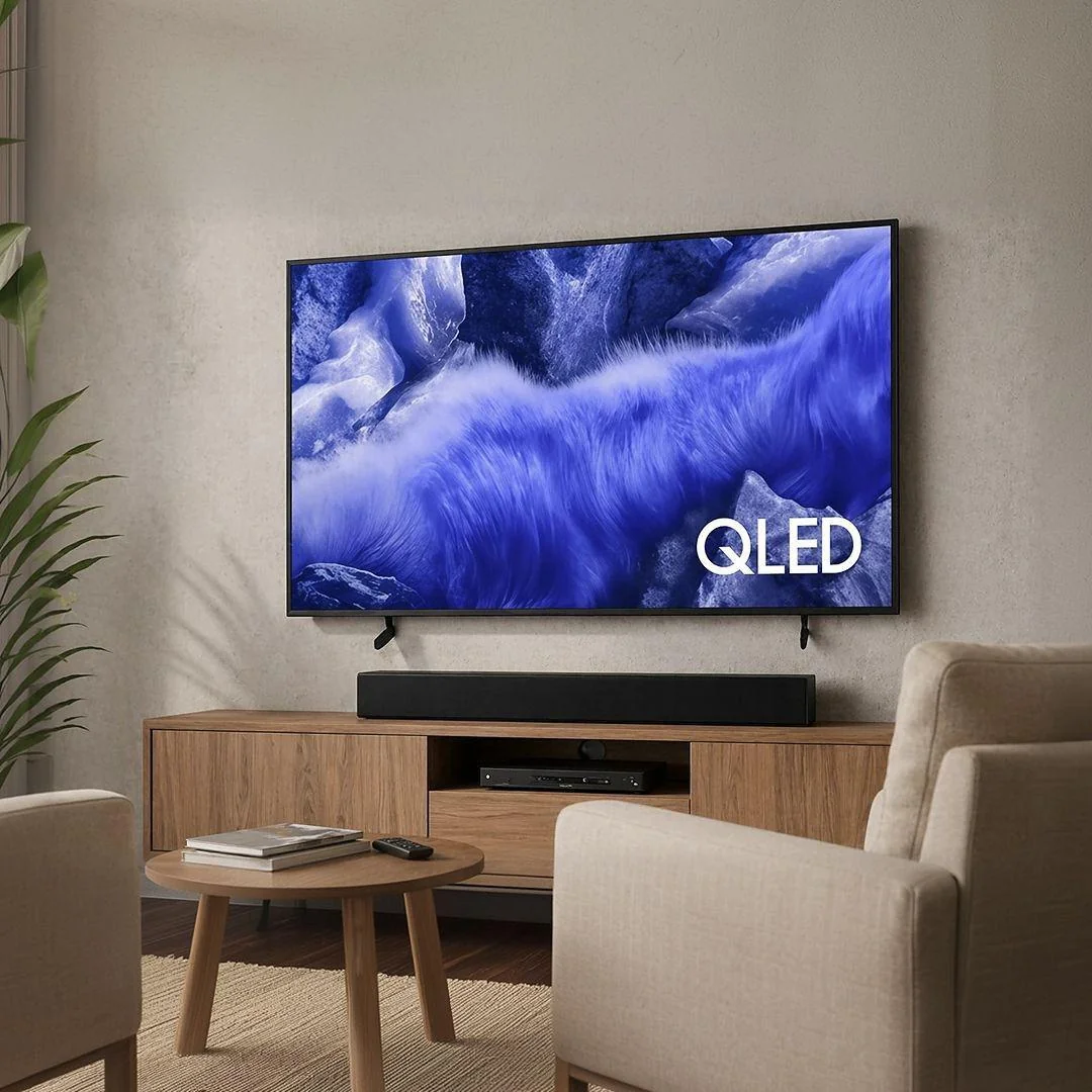 Samsung Combo Vision AI TV 55" QLED 4K QEF1 + Soundbar HW-B450F