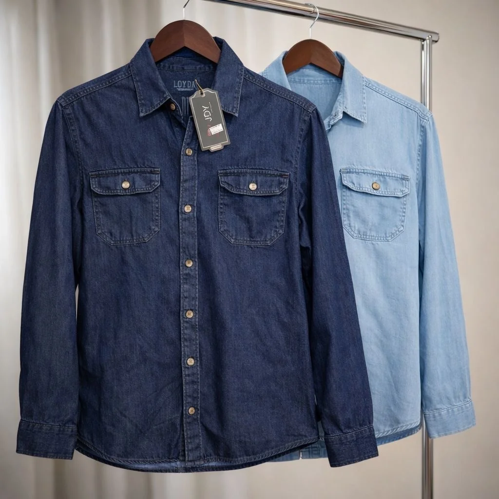 Camisa Jeans Masculina Social Slim