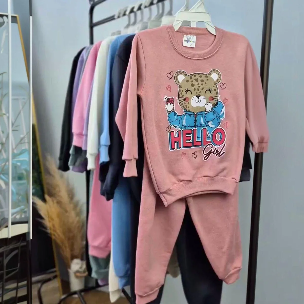 Kit 6 Peças Moletom Menina Infantil Inverno Atacado Barato