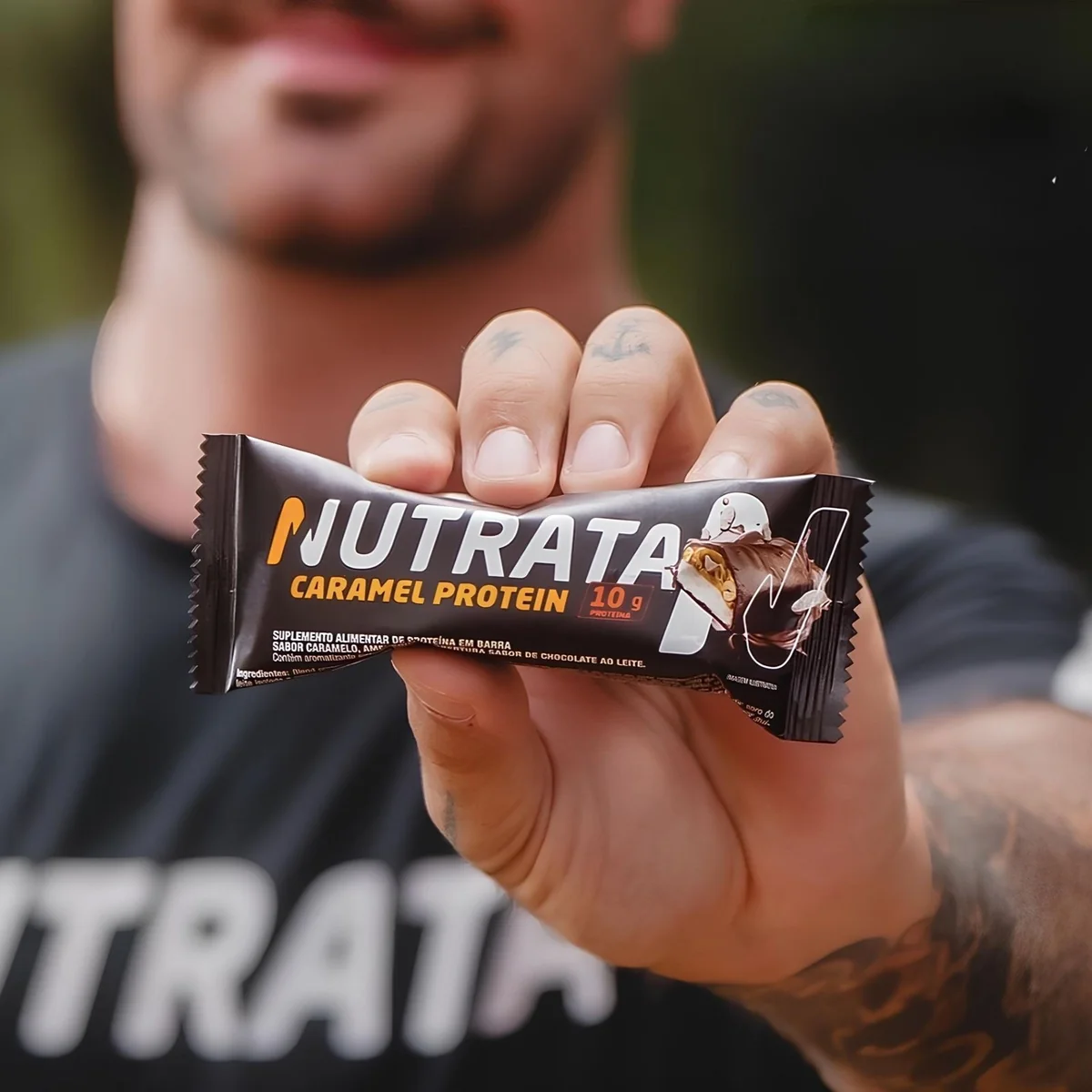 Nutrata Caramel Protein 45g Display Com 12 Barras