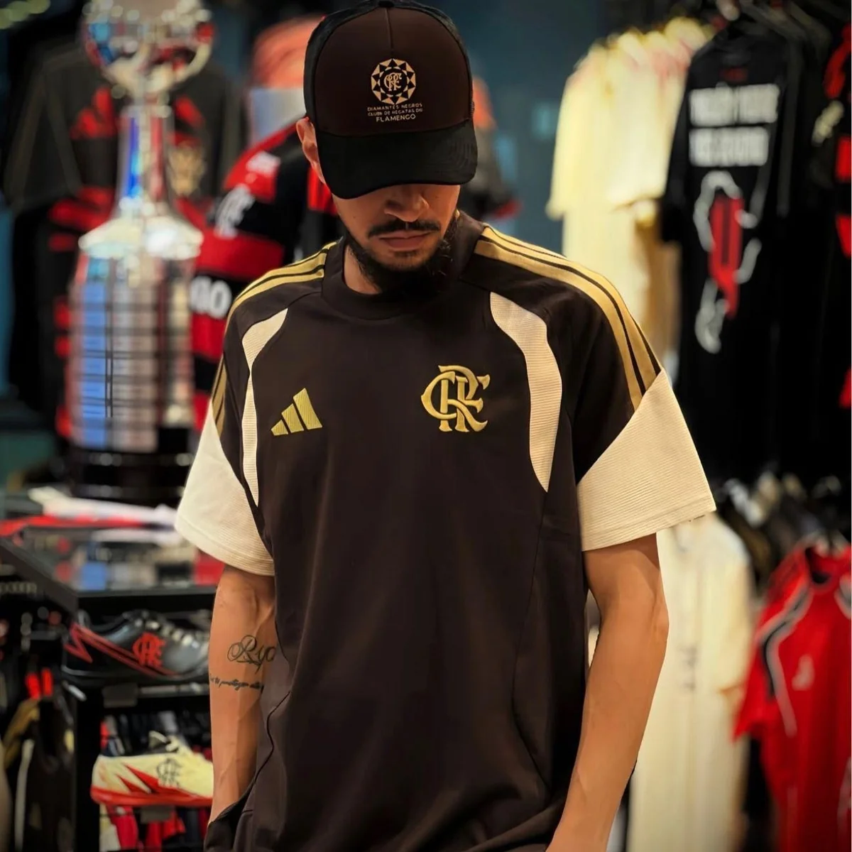 Camisa Flamengo Adidas 26/27 Concentração Masculina