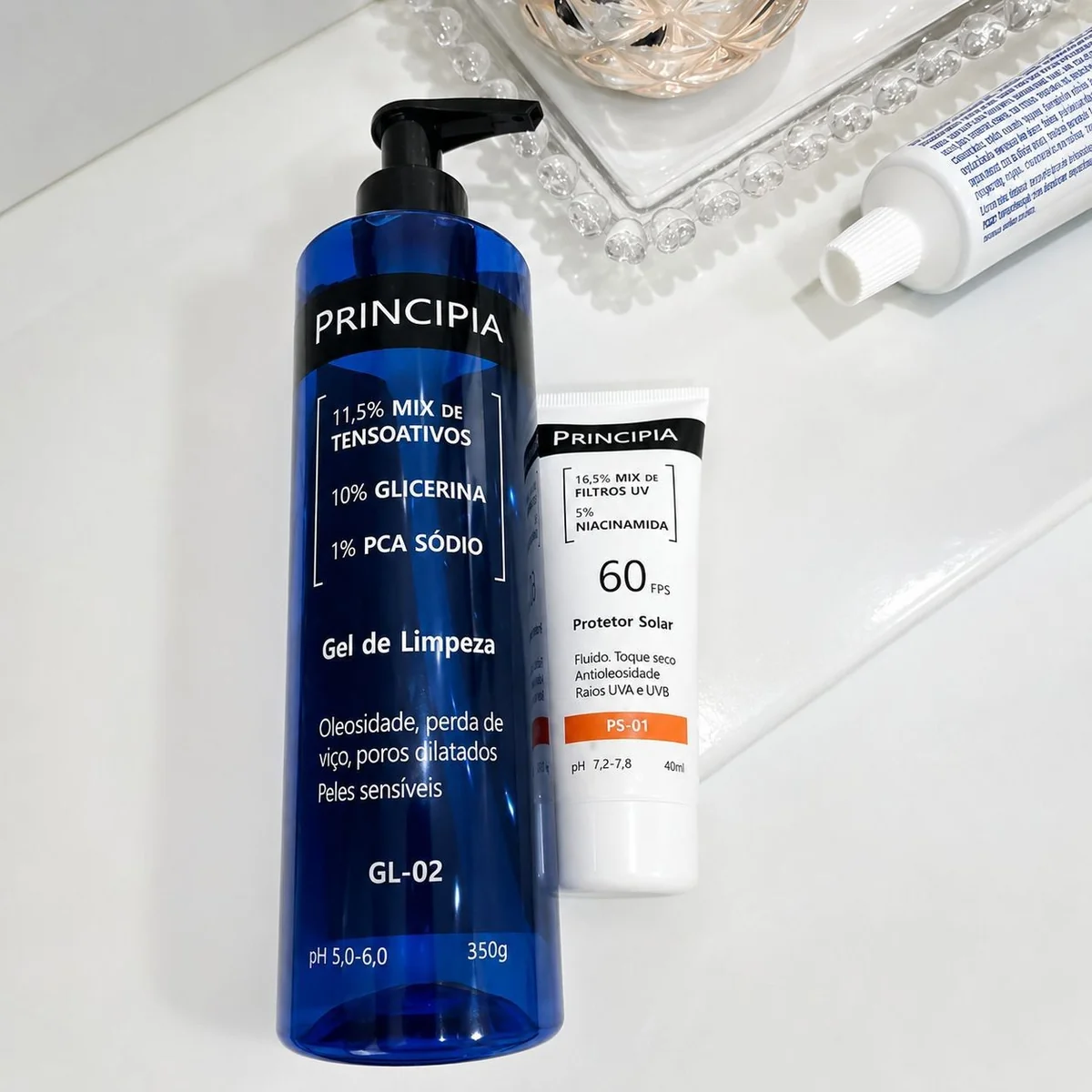 Principia Kit Gel De Limpeza Gl-02 + Protetor Solar Fps 60