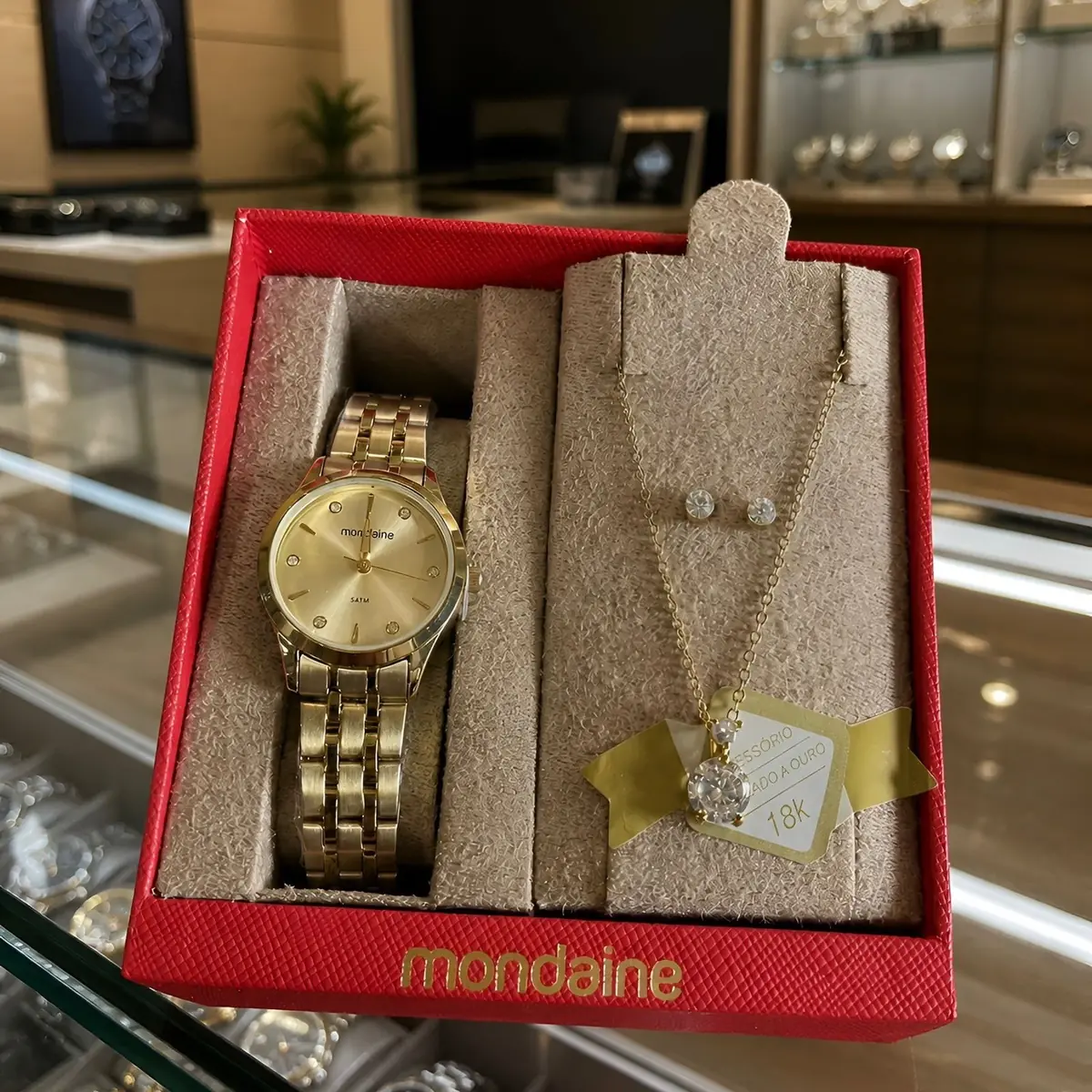 Kit Relógio Mondaine Feminino