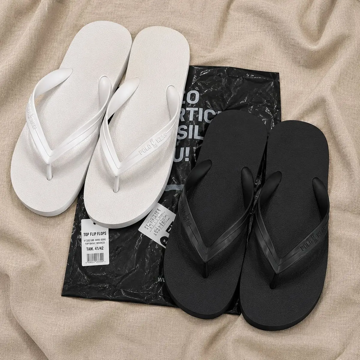 Kit 2 Chinelos Antiderrapantes Polo Wear Original Sortido 43/44