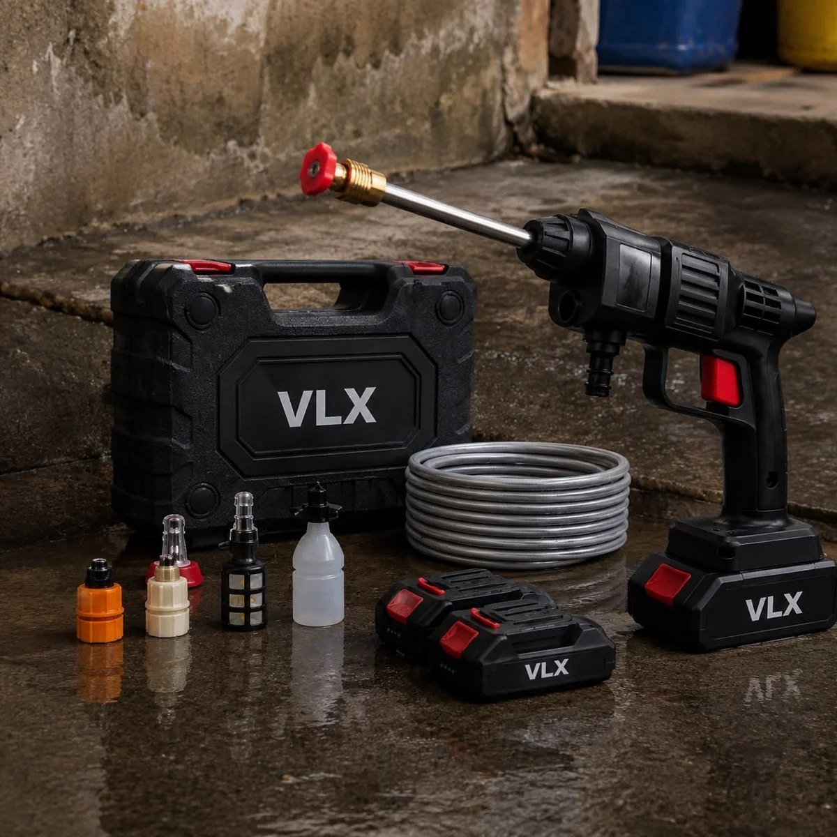 Lavadora Portátil De Alta Pressão 2 Baterias  127/220v