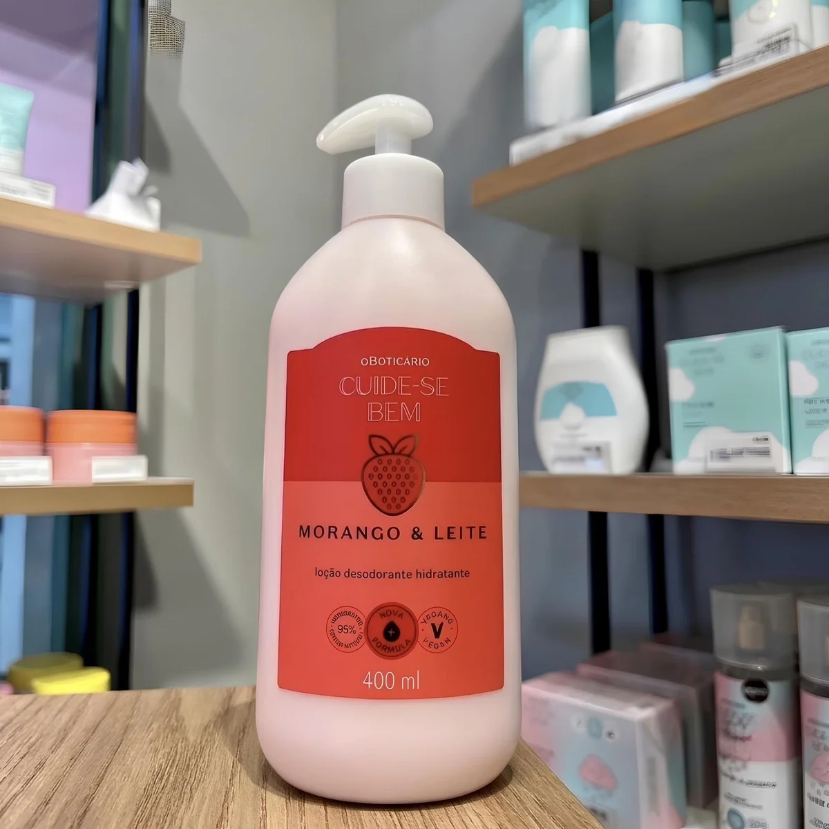 Hidratante Cuide-se Bem Morango E Leite 400ml O Boticário
