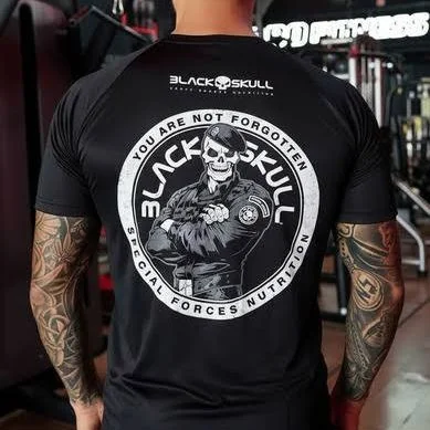 Camiseta Dry Fit Modelo Bope Black Skull
