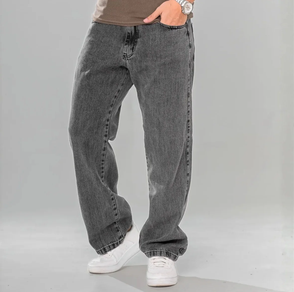 Calça Balão Jeans Bag Boca Larga Streetwear