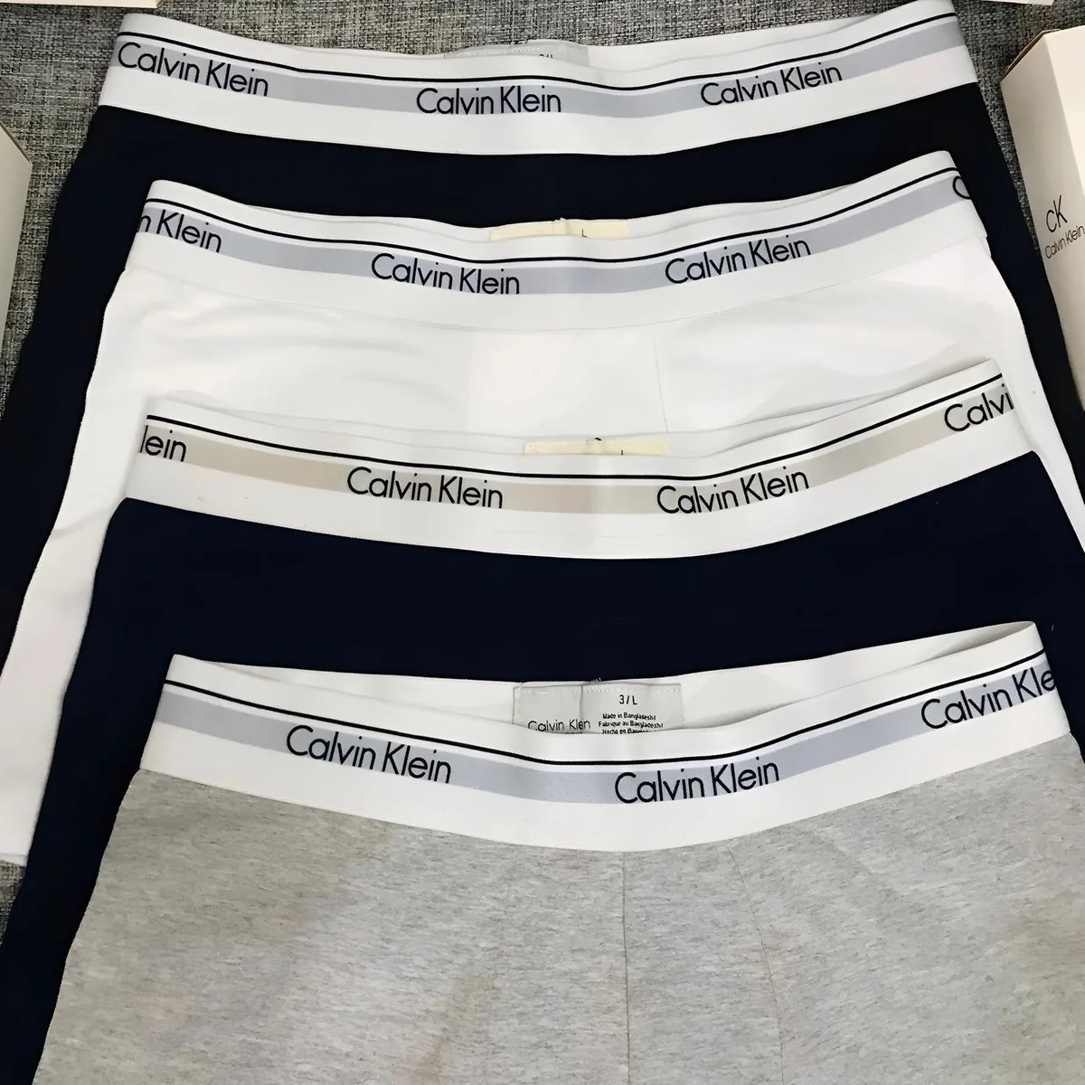 Kit 3 Cuecas Boxer Cotton Calvin Klein