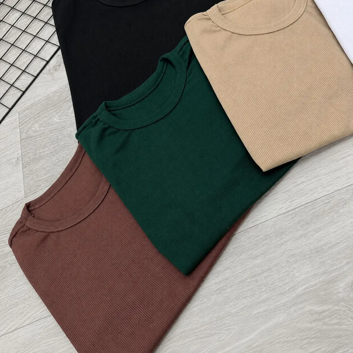 Kit 4 Camisetas Americana Textura Canelada