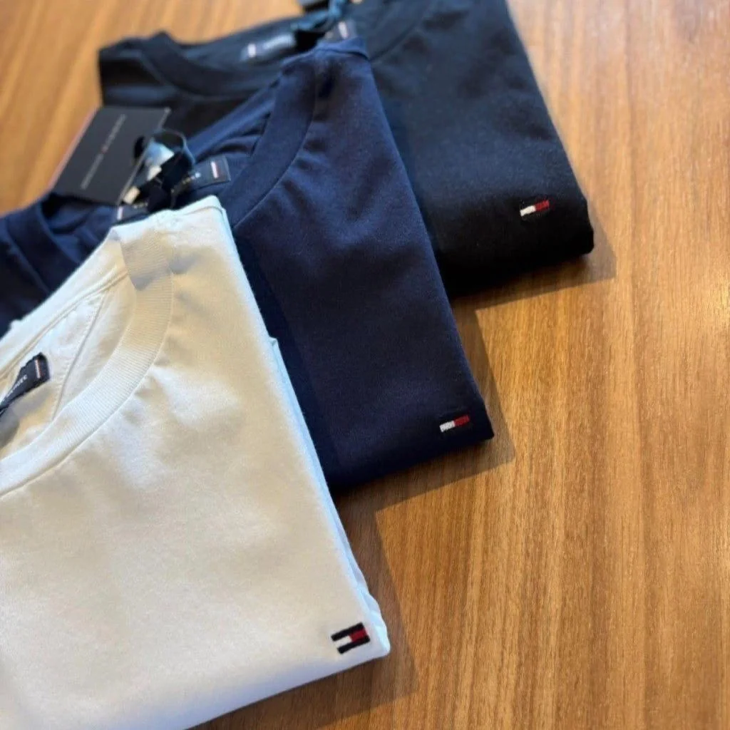 Kit 3 Camisetas Tommy Hilfiger Essential