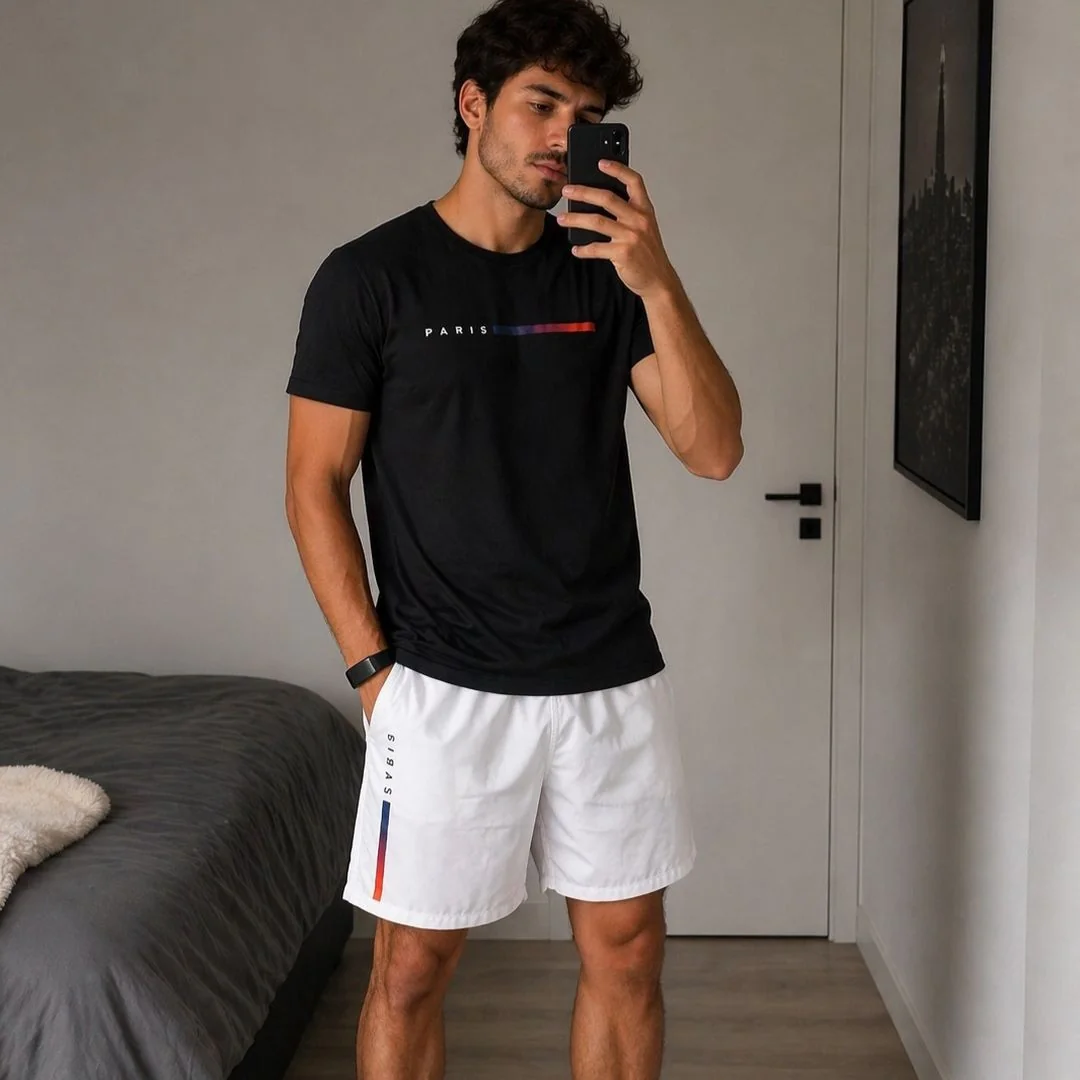 Conjunto Paris Urbano Camiseta E Short