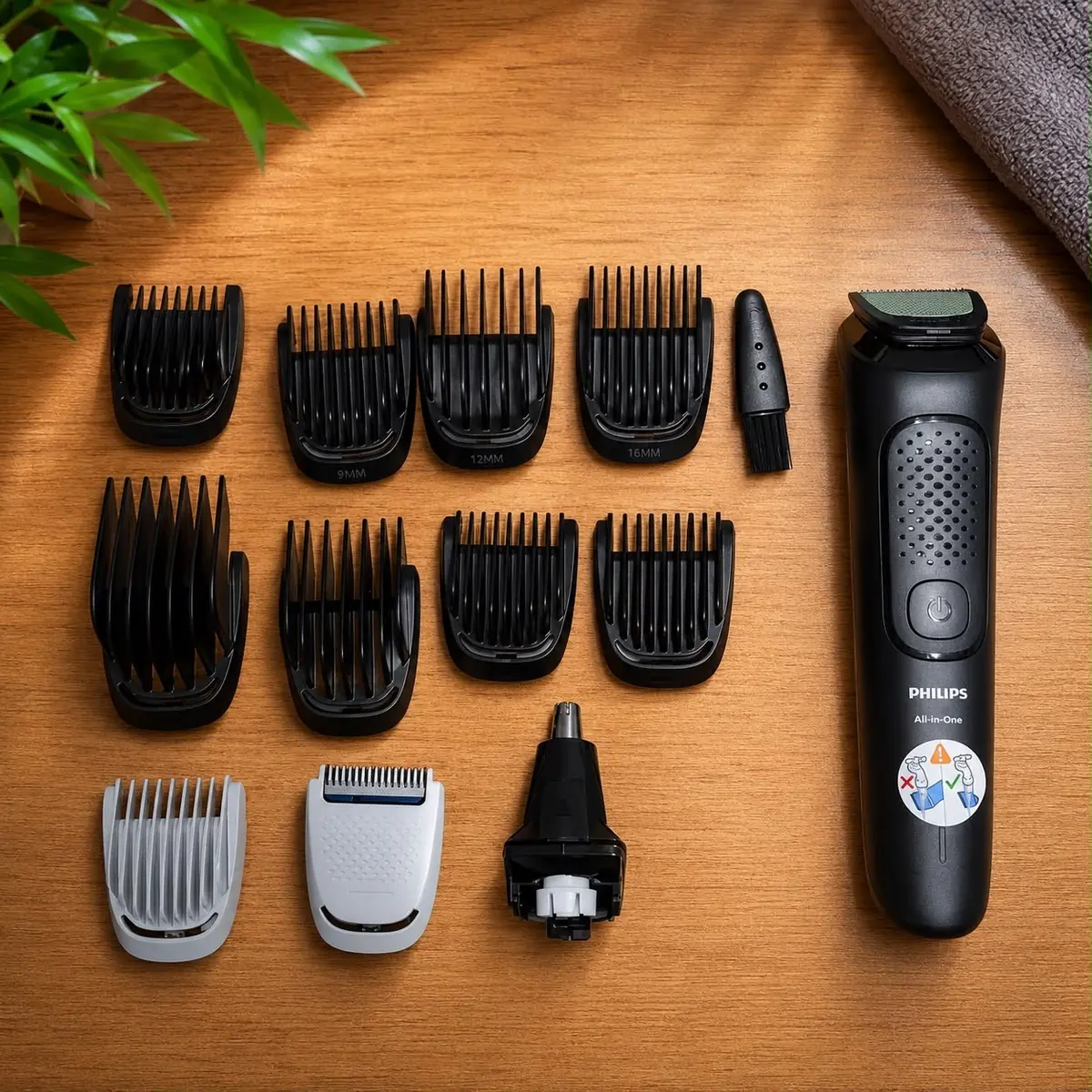 Multigroom Philips inclui 12 acessórios