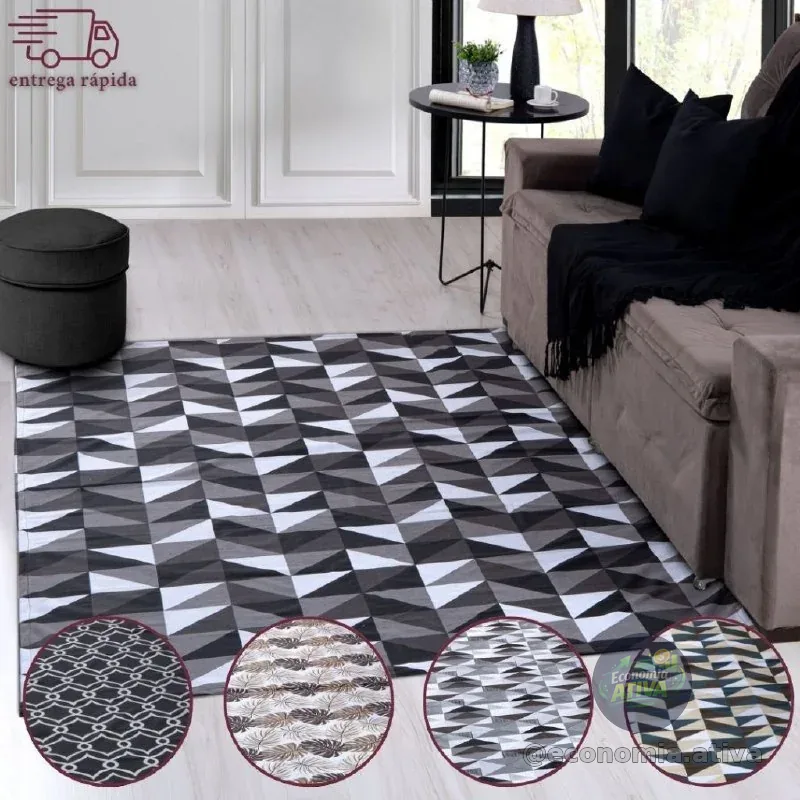 Tapete 2.00x1.40 Antiderrapante Geométrico