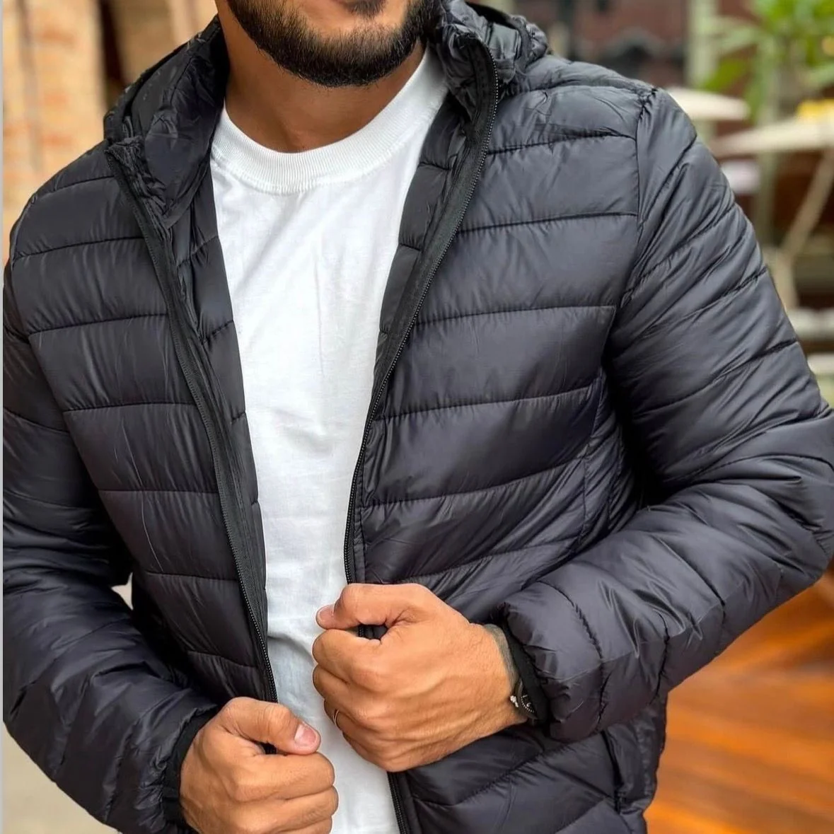 Jaqueta Puffer De Frio Intenso Impermeável Inverno