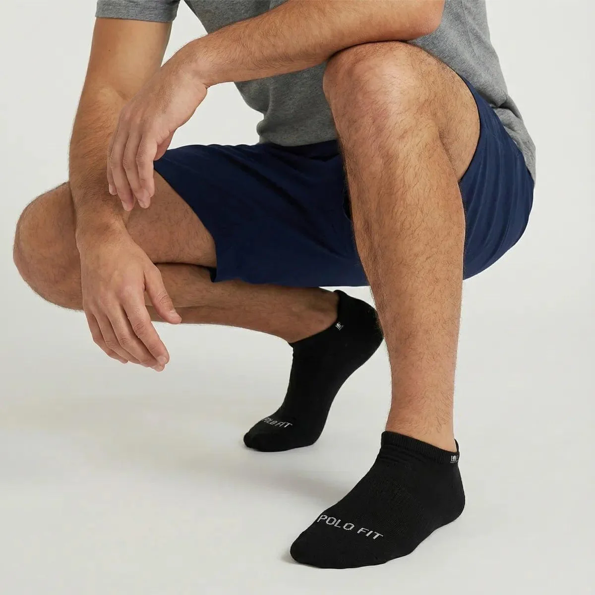 Kit 6 Pares Meias Polo Fit Cano curto Algodão