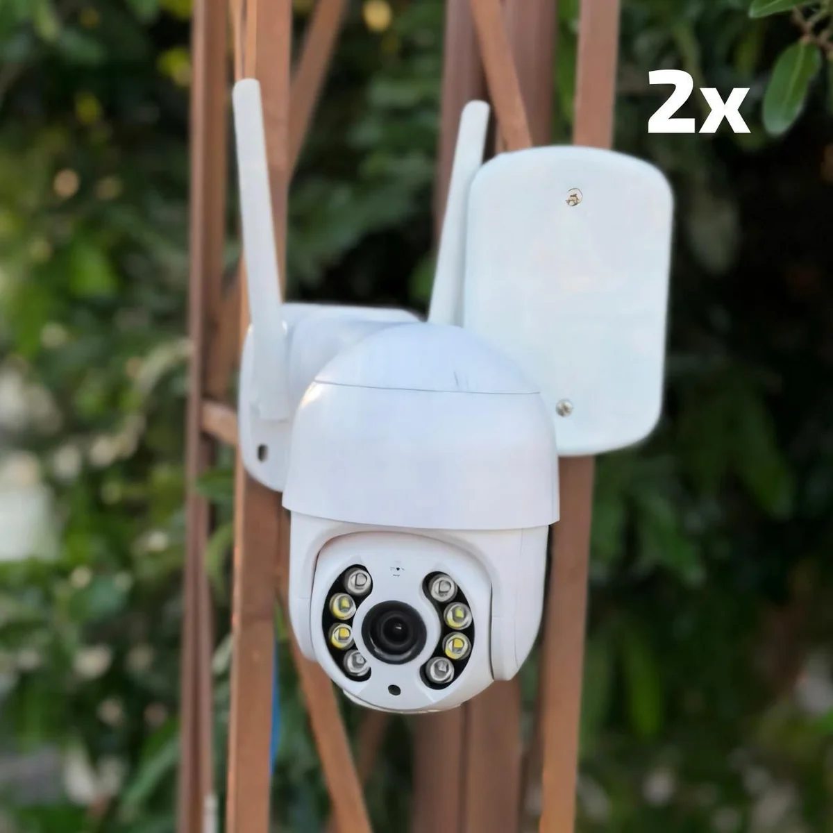 Kit 2 Câmeras A8 Ip Icsee Prova D'água Infravermelho Externa Wifi
