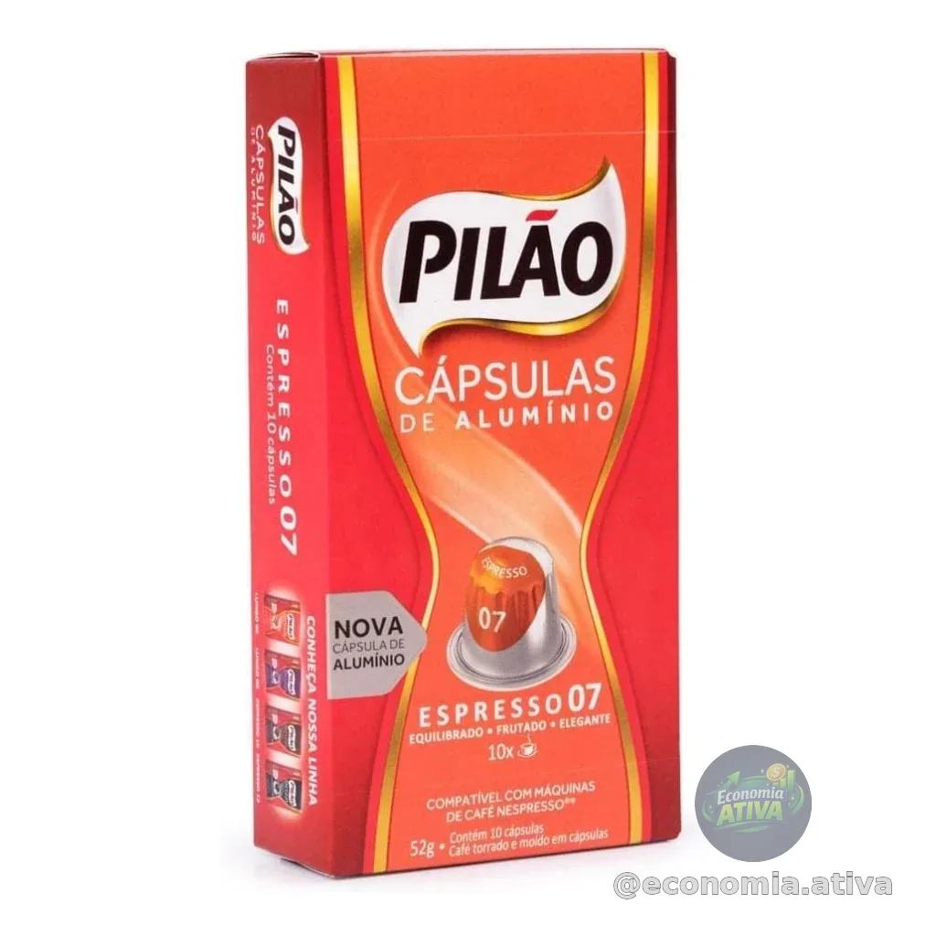 Café Pilão Cápsula Tradicional - 10 unidades - 52 gramas