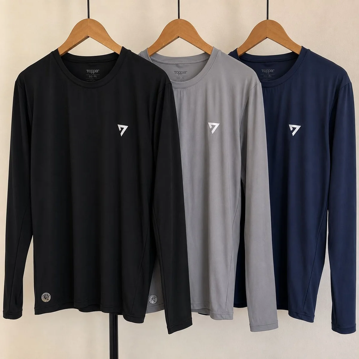 Kit 3 Camisetas Térmicas Segunda Pele Camisa Uv50