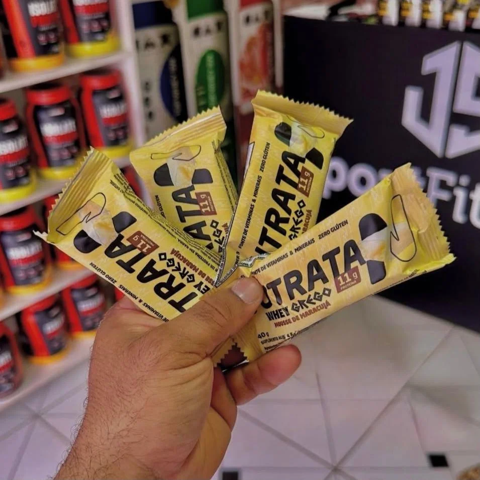 Barra Whey Grego 40g 12 Unidades Mousse De Maracujá Nutrata Mousse De Maracujá