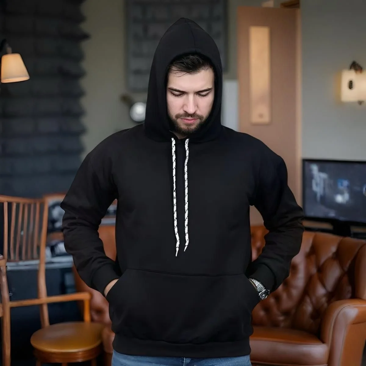 Moletom Canguru Algodão Unissex
