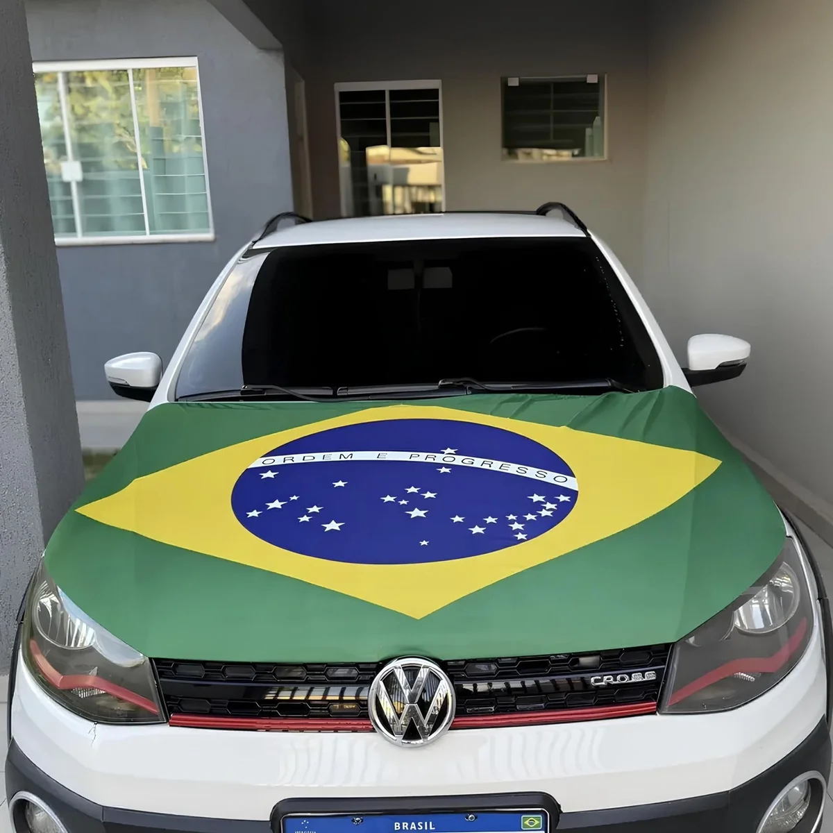 Bandeira Do Brasil Para Capô De Carro Copa Do Mundo Elastico Brasil