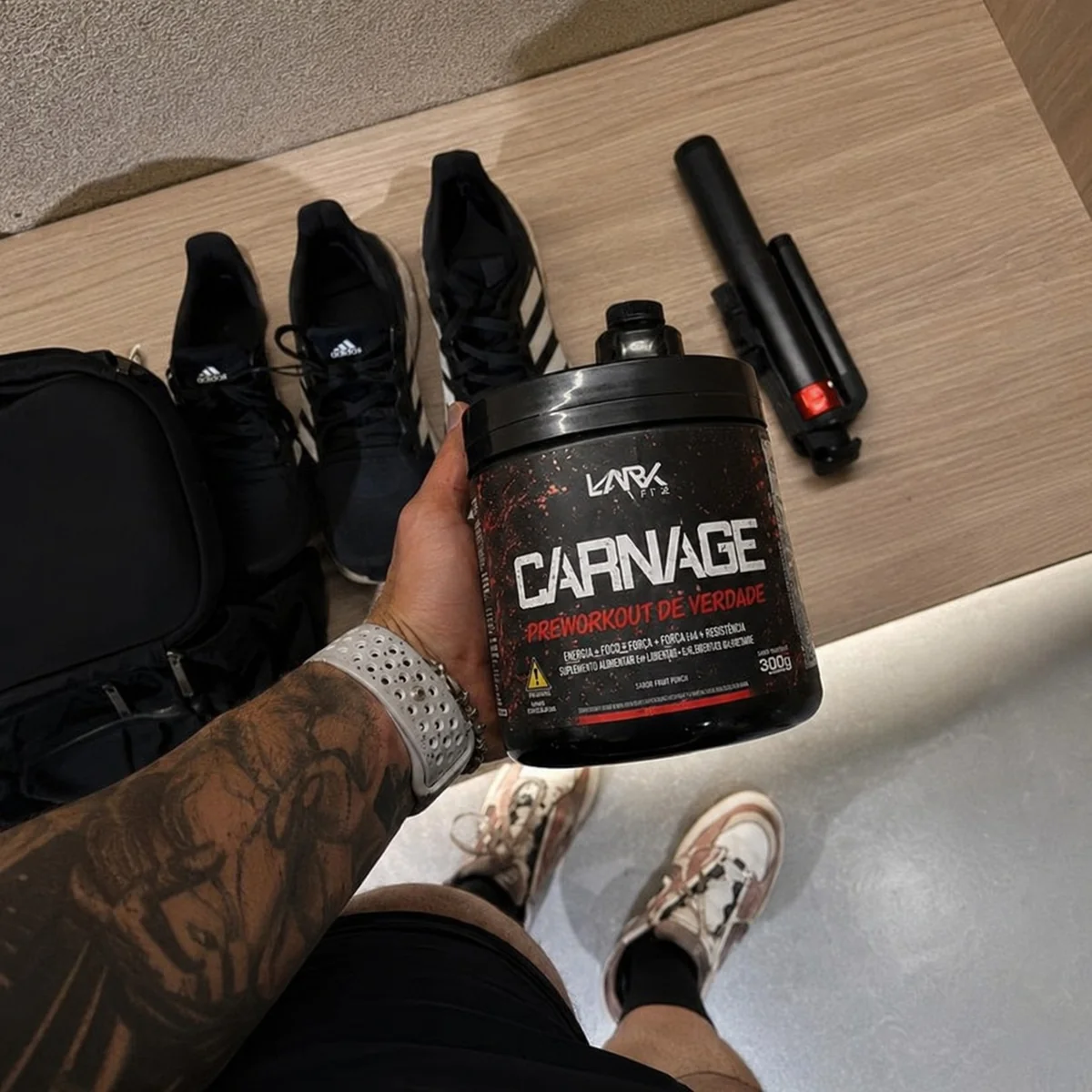 Pre Treino Carnage 450g Com Creatina Dark Lab