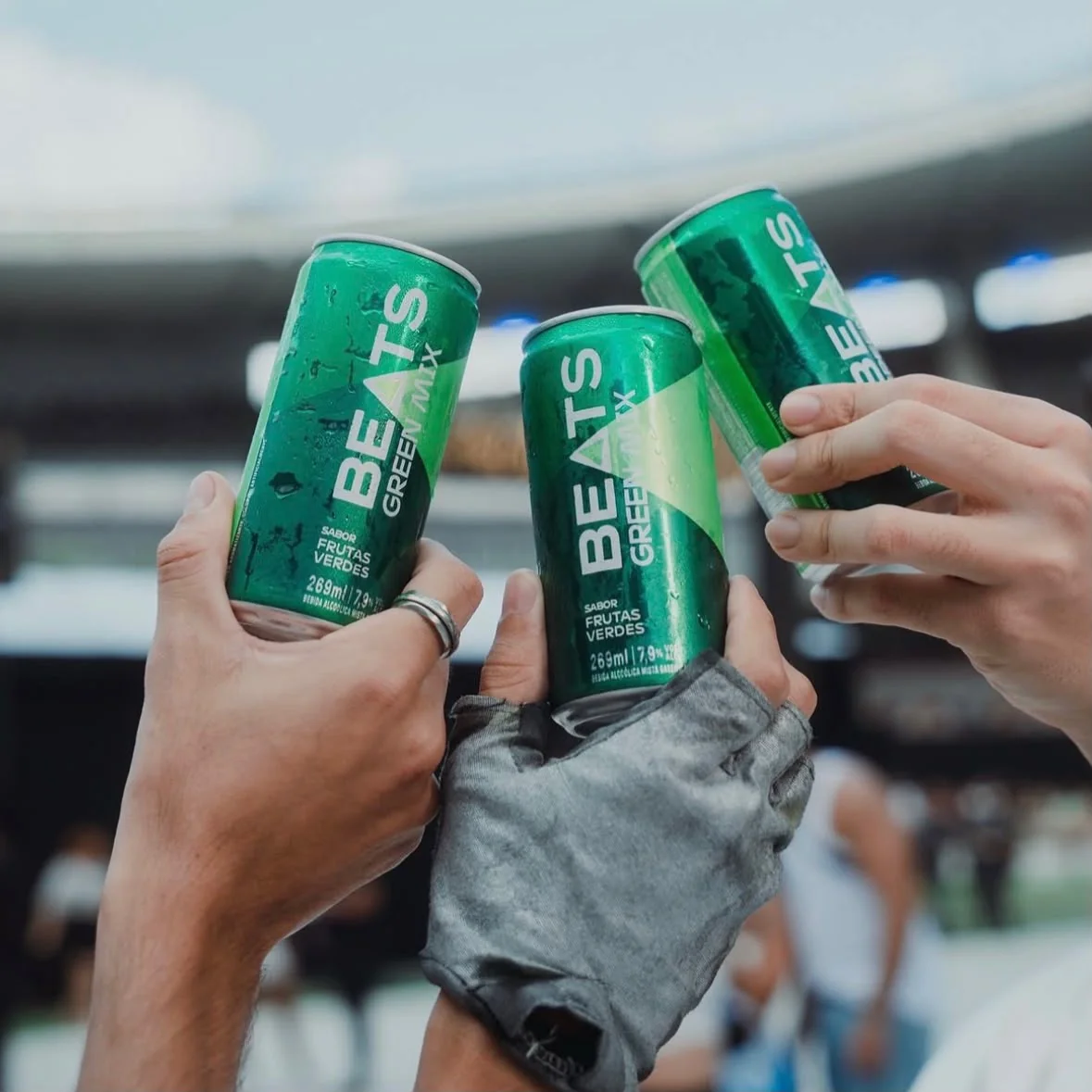 Pack de Beats Green Mix 269ml, Lata, Caixa 8 Unidades