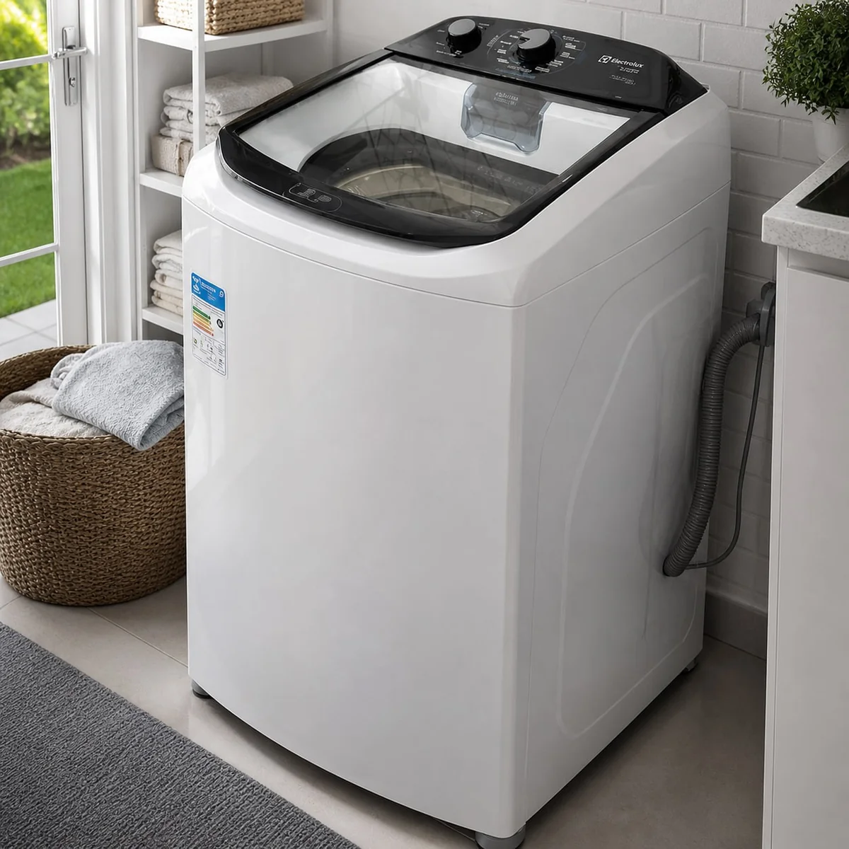 Máquina De Lavar Electrolux 13kg Cesto Inox Lda13 Branco 127v
