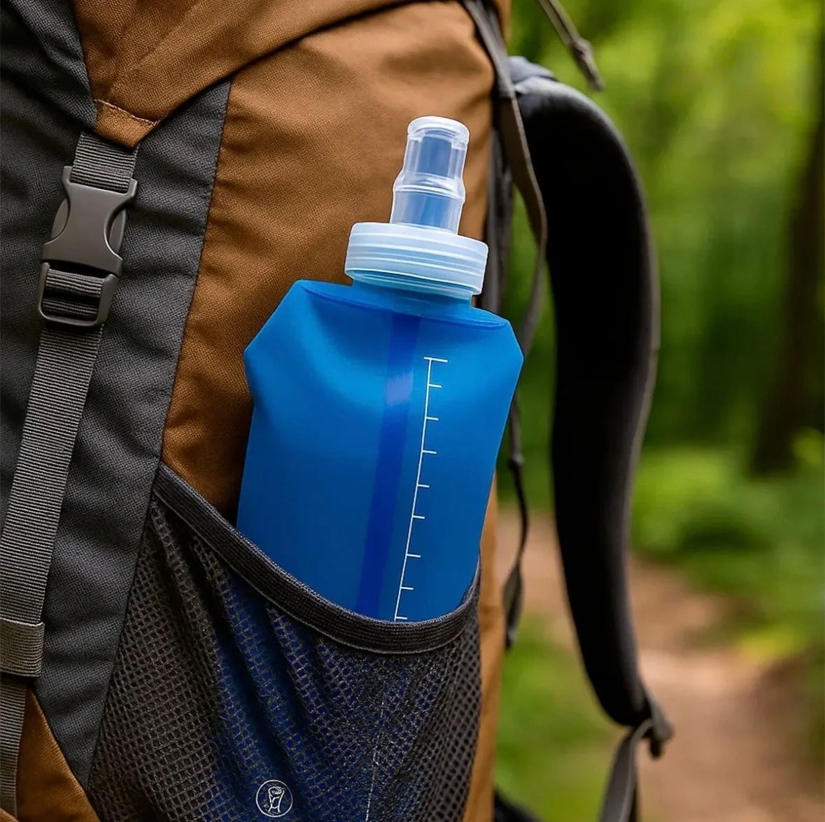 Garrafa Squeeze Soft Flask De Silicone 500ml Mole Dobrável
