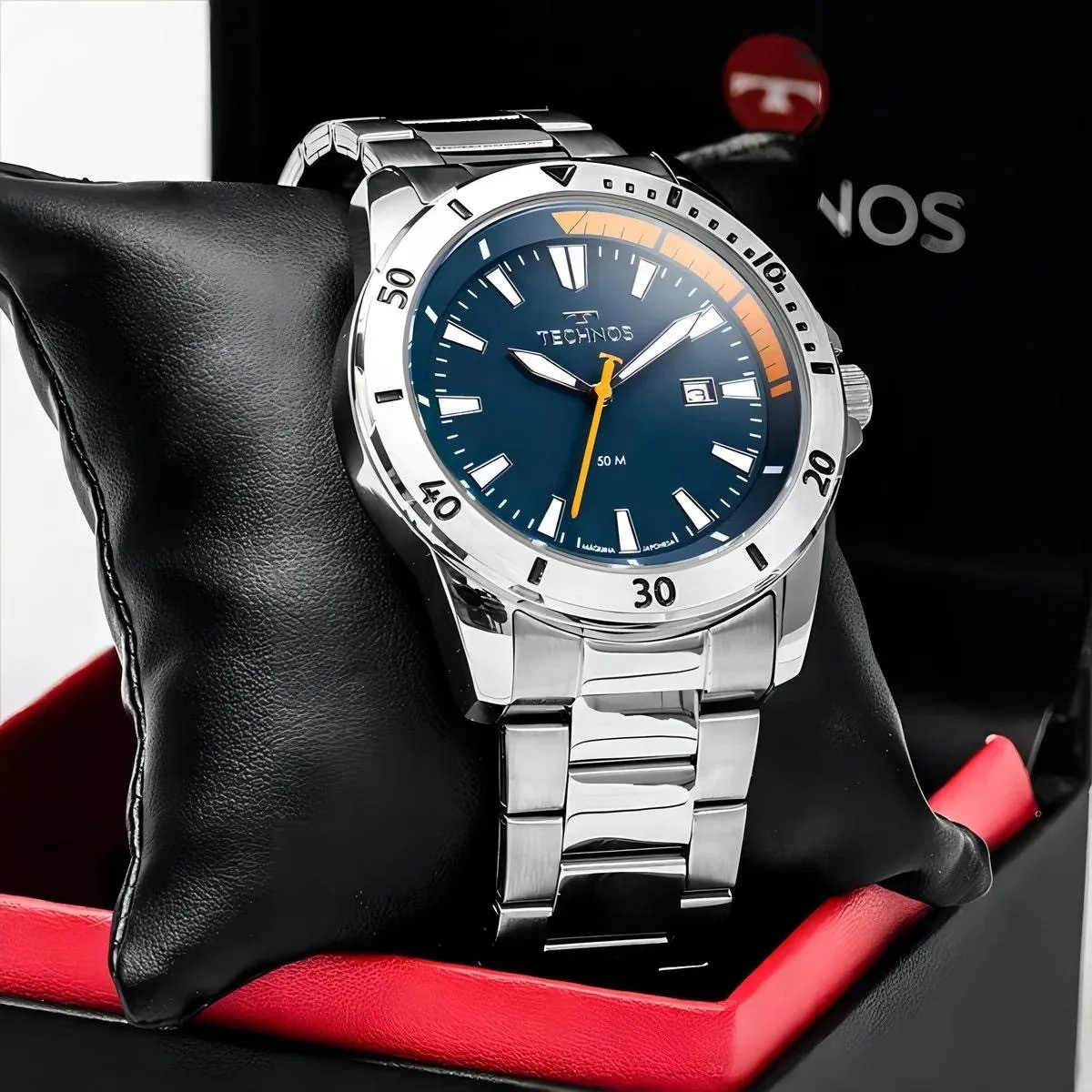 Relógio Technos Militar Masculino Aço Inox 50m