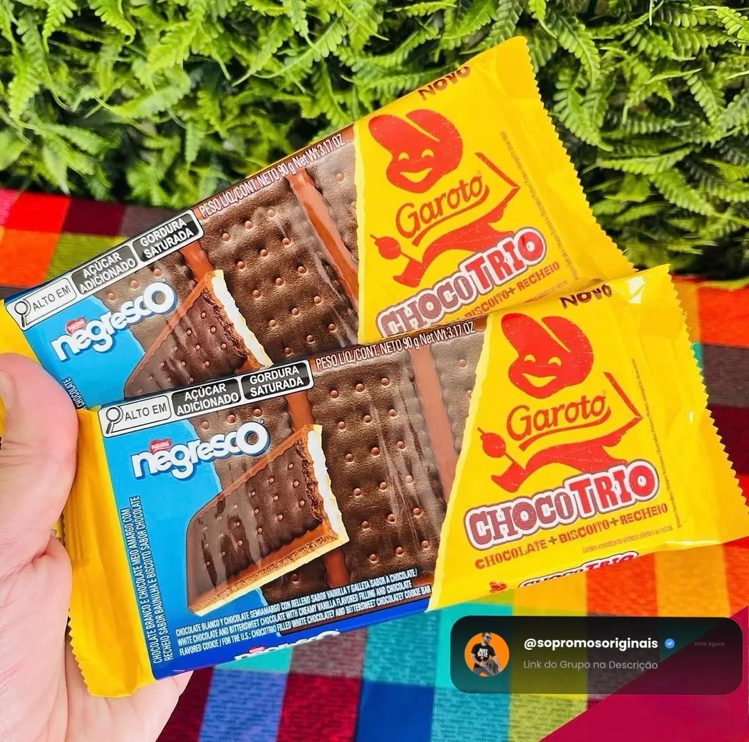 Chocolate Chocotrio Garoto Negresco 90g