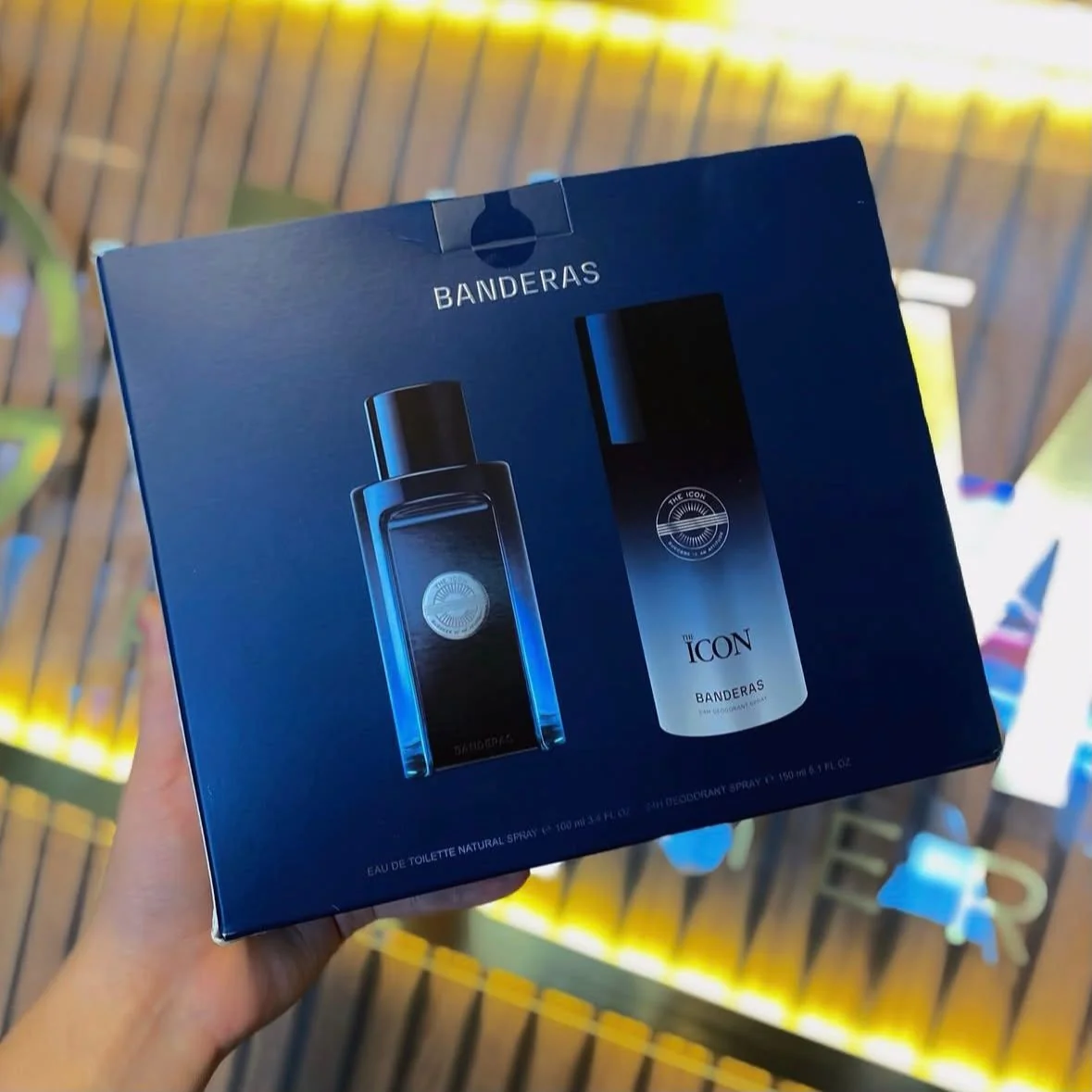 Kit: Perfume Banderas The Icon Supreme 100ml +  desodorante spray 150ml