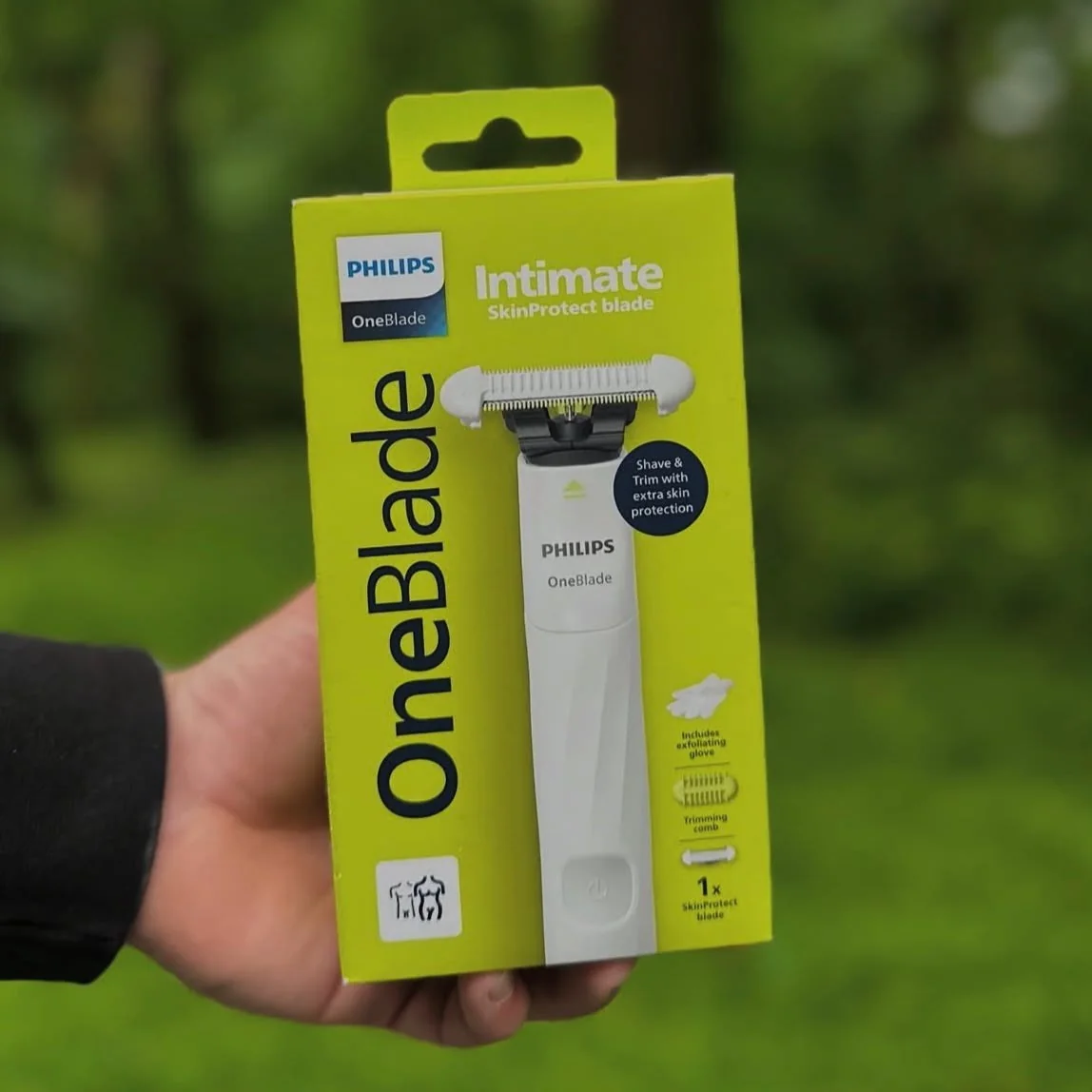 Aparador E Raspador Oneblade Intimate Qp1924/10 Philips Branco